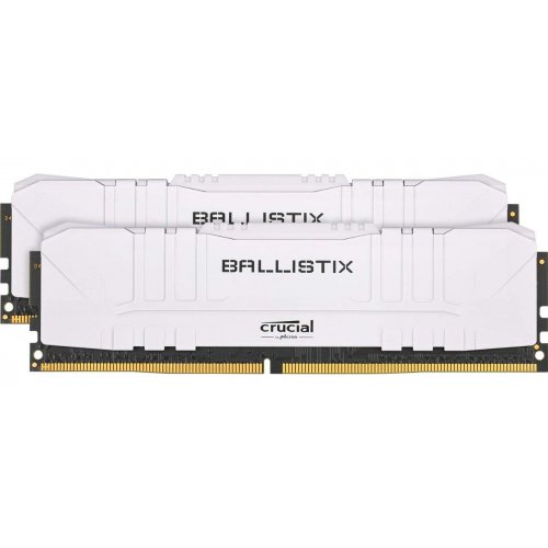 Photo RAM Crucial DDR4 16GB (2x8GB) 3200Mhz Ballistix White (BL2K8G32C16U4W)