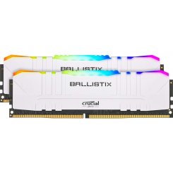 Фото Crucial DDR4 16GB (2x8GB) 3200Mhz Ballistix RGB White (BL2K8G32C16U4WL)