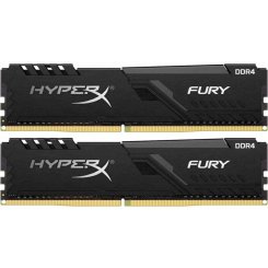 Фото HyperX DDR4 16GB (2x8GB) 3733Mhz Fury Black (HX437C19FB3K2/16)