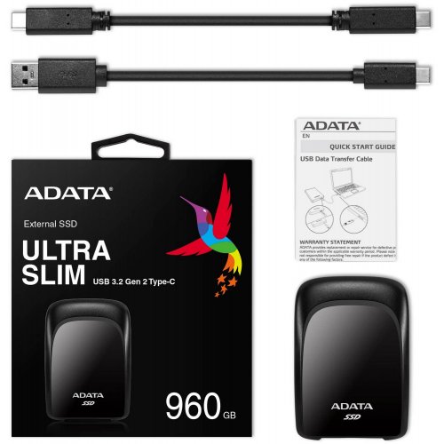 Продать SSD-диск ADATA SC680 960GB USB 3.2 (ASC680-960GU32G2-CBK) по Trade-In интернет-магазине Телемарт - Киев, Днепр, Украина фото