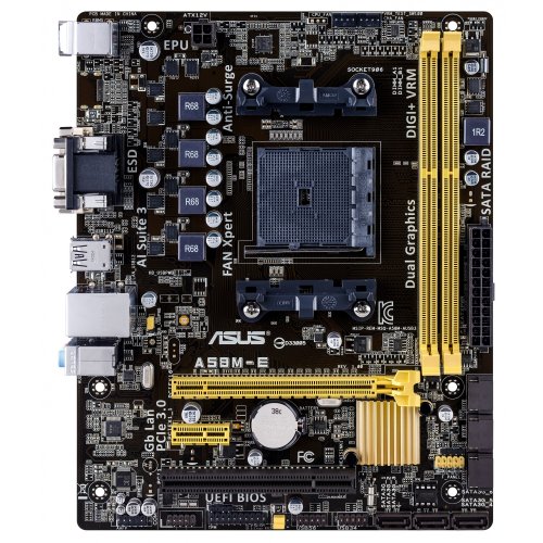 Продати Материнська плата Asus A58M-E (sFM2+, AMD A58) за Trade-In у інтернет-магазині Телемарт - Київ, Дніпро, Україна фото