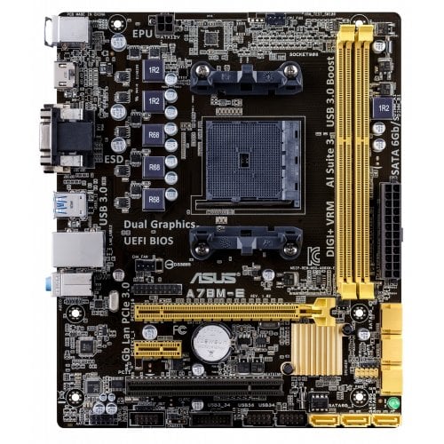 Продать Материнская плата Asus A78M-E (sFM2+, AMD A78) по Trade-In интернет-магазине Телемарт - Киев, Днепр, Украина фото