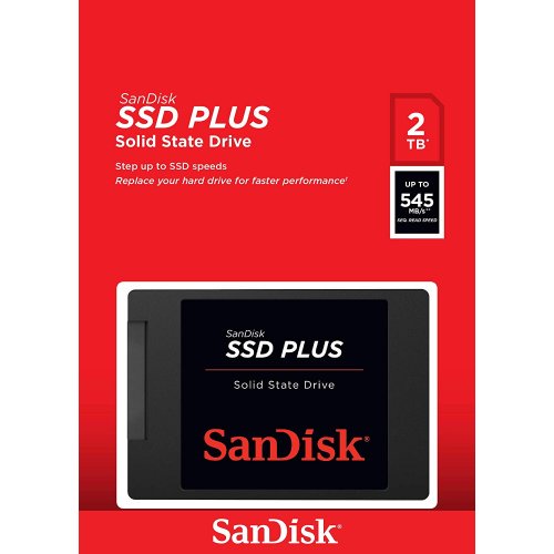 Продать SSD-диск Sandisk Plus 2TB 2.5" (SDSSDA-2T00-G26) по Trade-In интернет-магазине Телемарт - Киев, Днепр, Украина фото