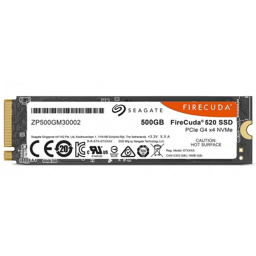 Фото SSD-диск Seagate FireCuda 520 500GB M.2 (2280 PCI-E) NVMe 1.3 (ZP500GM3A002)