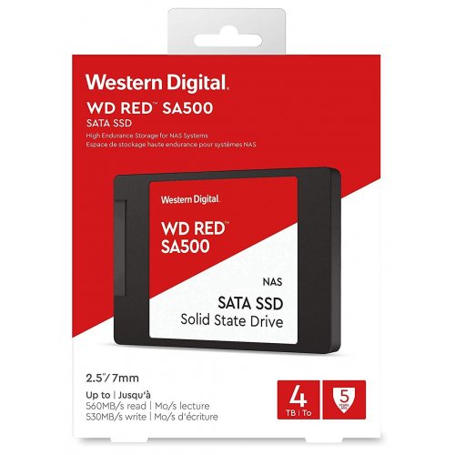 Продать SSD-диск Western Digital Red SA500 4TB 2.5" (WDS400T1R0A) по Trade-In интернет-магазине Телемарт - Киев, Днепр, Украина фото