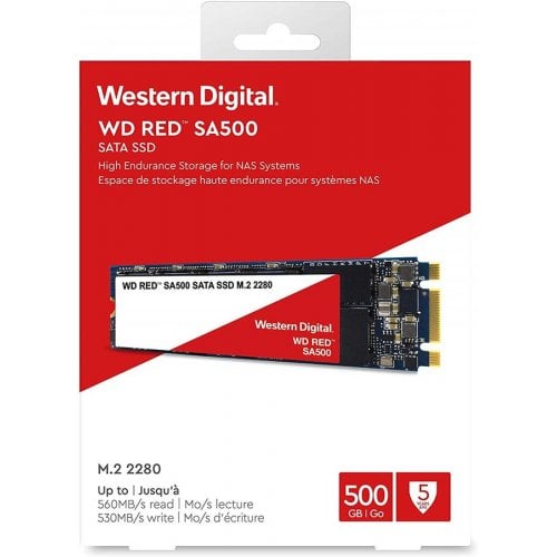 Photo SSD Drive Western Digital Red SA500 500GB M.2 (2280 SATA) (WDS500G1R0B)