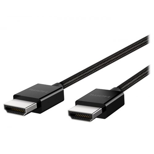 Купити Кабель Belkin HDMI-HDMI 1m v2.1 M/M (AV10176BT1M-BLK) - ціна в Києві, Львові, Вінниці, Хмельницькому, Франківську, Україні | інтернет-магазин TELEMART.UA фото
