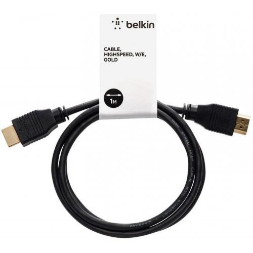Купити Кабель Belkin HDMI-HDMI 1m Standard 4K M/M (HDMI0017-1M) - ціна в Києві, Львові, Вінниці, Хмельницькому, Франківську, Україні | інтернет-магазин TELEMART.UA фото