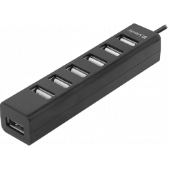 USB-хаб Defender Quadro Swift USB 2.0 7-ports (83203) Black