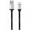 Photo Cablexpert USB 2.0 to USB Type-C 2.4A 2.5m Charge/Sync (CCP-USB2-AMCM-2.5M) Black