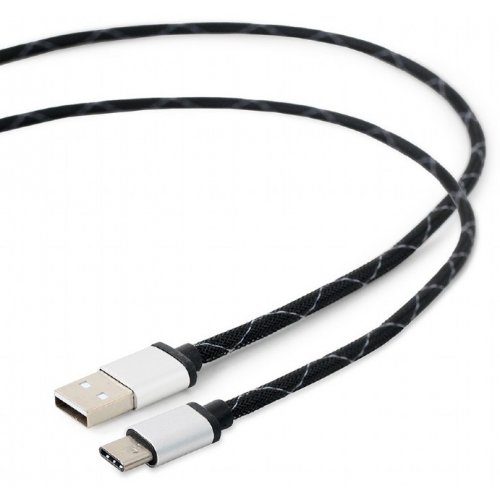 Photo Cablexpert USB 2.0 to USB Type-C 2.4A 2.5m Charge/Sync (CCP-USB2-AMCM-2.5M) Black