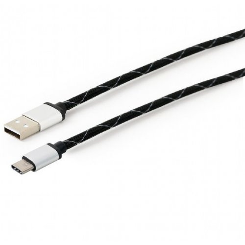 Photo Cablexpert USB 2.0 to USB Type-C 2.4A 2.5m Charge/Sync (CCP-USB2-AMCM-2.5M) Black