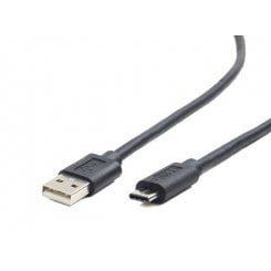 USB Кабель Cablexpert USB 2.0 to USB Type-C 2.1A M/M 1m Data/Charge (CC-USB2-AMCM-1M) Black