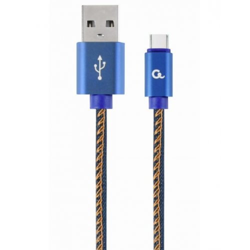 

Cablexpert USB 2.0 to USB Type-C 2.1A 1m Premium Denim (CC-USB2J-AMCM-1M-BL) Blue