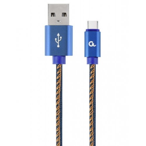 

Cablexpert USB 2.0 to USB Type-C 2.1A 2m Premium Denim (CC-USB2J-AMCM-2M-BL) Blue