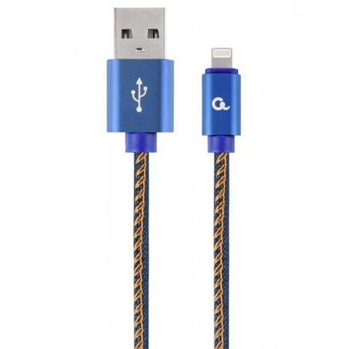 

Cablexpert USB 2.0 to Lightning 2.1A 2m Premium Denim (CC-USB2J-AMLM-2M-BL) Blue