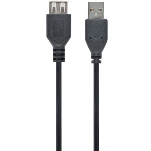 Кабель Cablexpert USB 2.0 AM-AF Ferrite 1.5m (CCF-USB2-AMAF-1.5M) Black купити в Україні | Telemart фото
