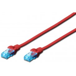 Кабель Digitus UTP, RJ45, Cat5e 2m CCA (DK-1512-020/R) Red
