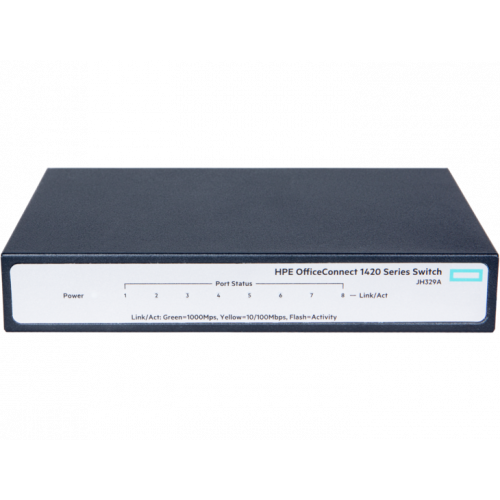 Сетевой коммутатор HP Enterprise OfficeConnect 1420 8G Switch (JH329A) купить в Украине: Киев, Днепр, Харьков, Одесса  | Низкая цена, отзывы, характеристики от TELEMART фото