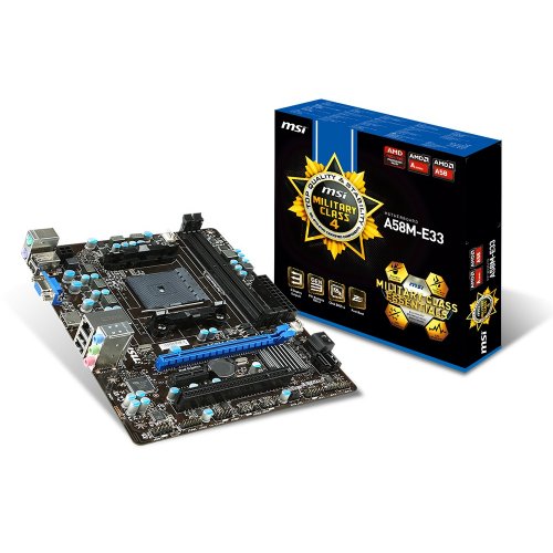 Продать Материнская плата MSI A58M-E33 (sFM2+, AMD A58) по Trade-In интернет-магазине Телемарт - Киев, Днепр, Украина фото