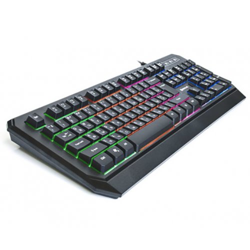 Клавиатура REAL-EL Comfort 7001 Backlit Black купить в Украине: Киев, Днепр, Харьков, Одесса  | Низкая цена, отзывы, характеристики от TELEMART фото