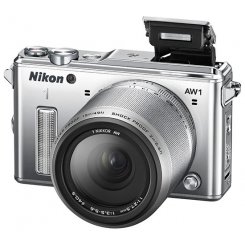 Цифрові фотоапарати Nikon 1 AW1 10 2.8 AW + 11–27.5 AW Kit Silver