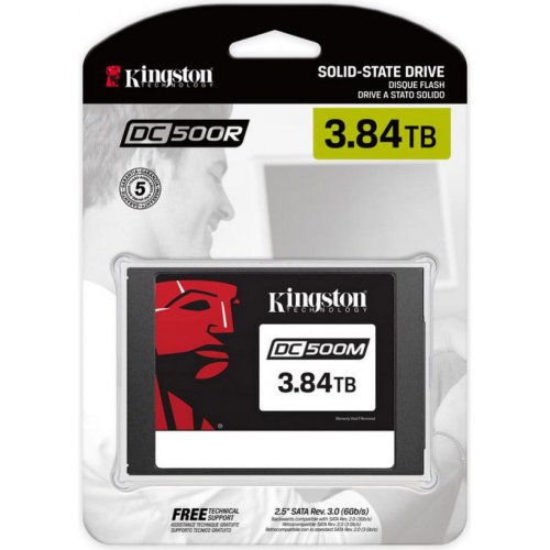 Photo SSD Drive Kingston DC500M 3D TLC NAND 3.84TB 2.5