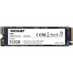 Фото SSD-диск Patriot P300 512GB M.2 (2280 PCI-E) NVMe x4 (P300P512GM28)