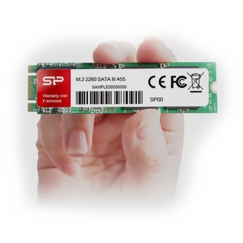 Фото SSD-диск Silicon Power A55 128GB M.2 (2280 SATA) (SP128GBSS3A55M28)