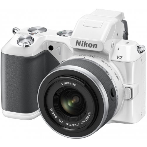 Купить Цифровые фотоаппараты Nikon 1 V2 10-30 VR Kit White - цена в Харькове, Киеве, Днепре, Одессе
в интернет-магазине Telemart фото