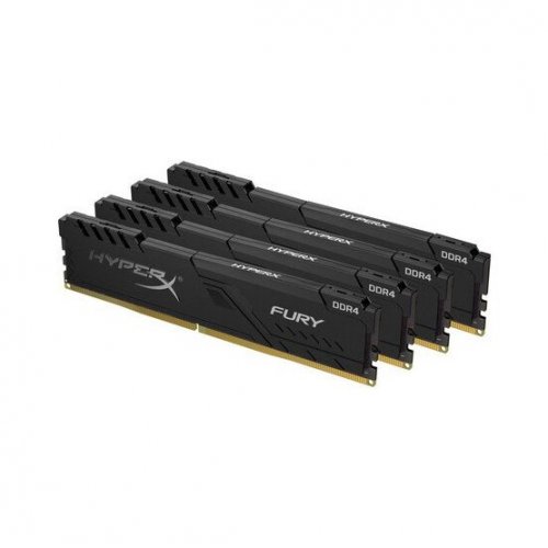 Фото ОЗП HyperX DDR4 64GB (4x16GB) 3000Mhz Fury Black (HX430C15FB3K4/64)