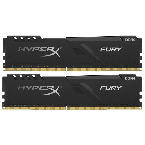 Фото ОЗП HyperX DDR4 32GB (2x16GB) 3600Mhz Fury Black (HX436C17FB3K2/32)