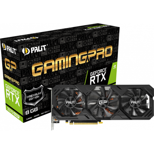Фото Видеокарта Palit GeForce RTX 2070 SUPER GamingPro Premium 8192MB (NE6207SS19P2-180T)