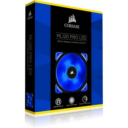 Продати Кулер для корпусу Corsair ML120 PRO LED Blue 120mm PWM Premium Magnetic Levitation (CO-9050043-WW) за Trade-In у інтернет-магазині Телемарт - Київ, Дніпро, Україна фото