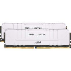 Фото Crucial DDR4 16GB (2x8GB) 3000Mhz Ballistix White (BL2K8G30C15U4W)