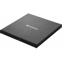 Фото Оптичний привід Verbatim External Slimline Blu-ray Writer Ultra HD 4K USB Type-C (43888)
