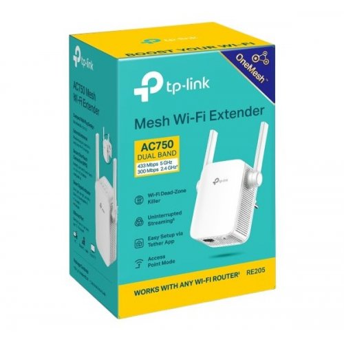 Ретранслятор TP-LINK RE205 купить в Украине: Киев, Днепр, Харьков, Одесса  | Низкая цена, отзывы, характеристики от TELEMART фото