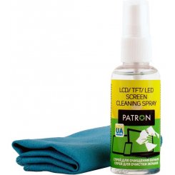 Фото Набор для чистки PATRON 2 in 1 Cleaning Kit LED/TFT/LCD 50ml + 1 Cloth (F3-015)