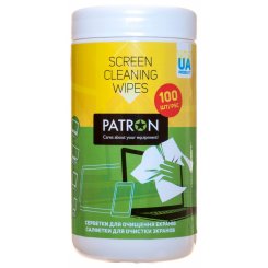 Вологі серветки PATRON Cleaning Wipes LED/TFT/LCD 100pcs (F3-027)