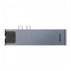 Фото USB-хаб Baseus Thunderbolt C+Pro Seven-in-one (CAHUB-L0G) Grey