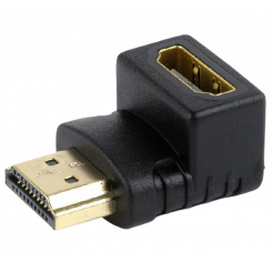 Адаптер Cablexpert HDMI-HDMI 90° Right angle F/M (A-HDMI90-FML) Black
