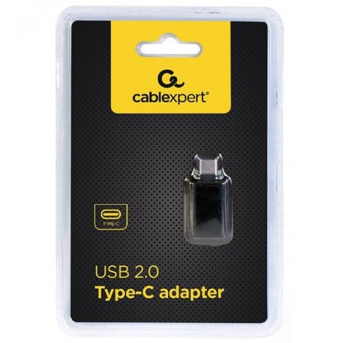 Купить Адаптер Cablexpert USB 2.0-USB Type-C CM/AF (CC-USB2-CMAF-A) - цена в Харькове, Киеве, Днепре, Одессе
в интернет-магазине Telemart фото