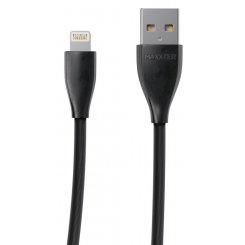 Кабель Maxxter USB 2.0 to Lightning 2.4А 1m (UB-L-USB-01BK) Black