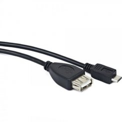 Адаптер Maxxter USB 2.0 to microUSB F/M OTG 0.15m (U-AFM-OTG)