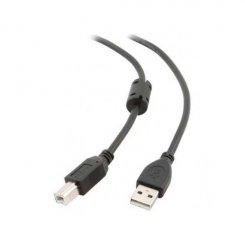 Кабель Maxxter USB 2.0 AM-BM 3m Ferrite (UF-AMBM-10)