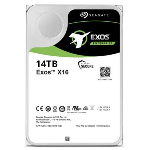 Продать Жесткий диск Seagate Exos X16 512e/4Kn SAS 14TB 7200RPM 3.5" (ST14000NM002G) по Trade-In интернет-магазине Телемарт - Киев, Днепр, Украина фото