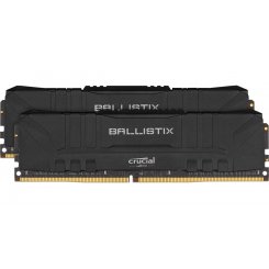 Фото Crucial DDR4 16GB (2x8GB) 2400Mhz Ballistix Black (BL2K8G24C16U4B)