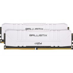Фото Crucial DDR4 32GB (2x16GB) 3000Mhz Ballistix White (BL2K16G30C15U4W)