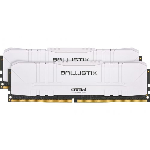 Фото ОЗУ Crucial DDR4 32GB (2x16GB) 3000Mhz Ballistix White (BL2K16G30C15U4W)
