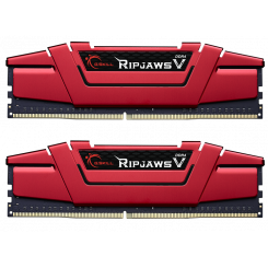 Фото ОЗУ G.Skill DDR4 16GB (2x8GB) 3600Mhz Ripjaws V Red (F4-3600C19D-16GVRB)